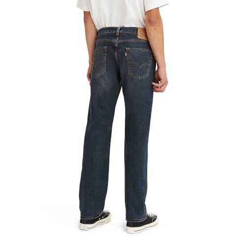 LEVI'S MEN'S 505 REGULAR FIT JEANS - SIZE: MEN 30X30 - DARK STONEWASH - Brand New