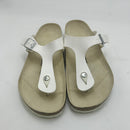 BIRKENSTOCK WOMEN'S GIZEH THONG SANDAL - SIZE: MEN 13 - WHITE - Like New