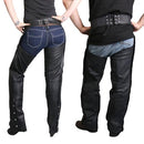 Hot Leathers CHM1001 Black Fully Lined Unisex Premium Leather Motorcycle Biker - Brand New