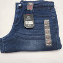 BLU ROCK MEN'S 4-WAY STRETCH SLIM FIT STRAIGHT DARK WASH - SIZE 36X31 - INDIGO - Brand New