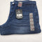 BLU ROCK MEN'S 4-WAY STRETCH SLIM FIT STRAIGHT DARK WASH - SIZE 36X31 - INDIGO - Brand New