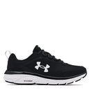 Under Armour Women's Charged Assert 9 Running Shoe Black/White Size 8 - Like New