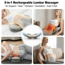 HODEVO ELECTRIC LUMBAR MASSAGER LOWER BACK HOME OFFICE USE - GRAY - Like New