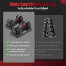 BUXANO Adjustable Dumbbell 25LB Weight, 5 in 1 Weight, Handle, Workout - Black - Like New