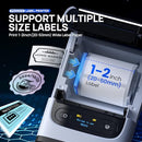POLONO PM220S LABEL MAKER MACHINE WITH TAPE 2 INCH BLUETOOTH THERMAL - WHITE - Like New