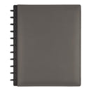 TUL® Note-Taking System Discbound Leather Cover, Letter, 60 Sheets, Gray - Like New