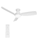 Consciot Ceiling Fan 44" Lights Remote Control White Low Profile 40PHYS05 - Brand New