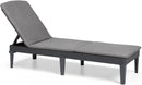 KETER JAIPUR GARDEN SUN LOUNGER ADJUSTABLE BACKREST FOLDING GARDEN LOUNGER - Like New