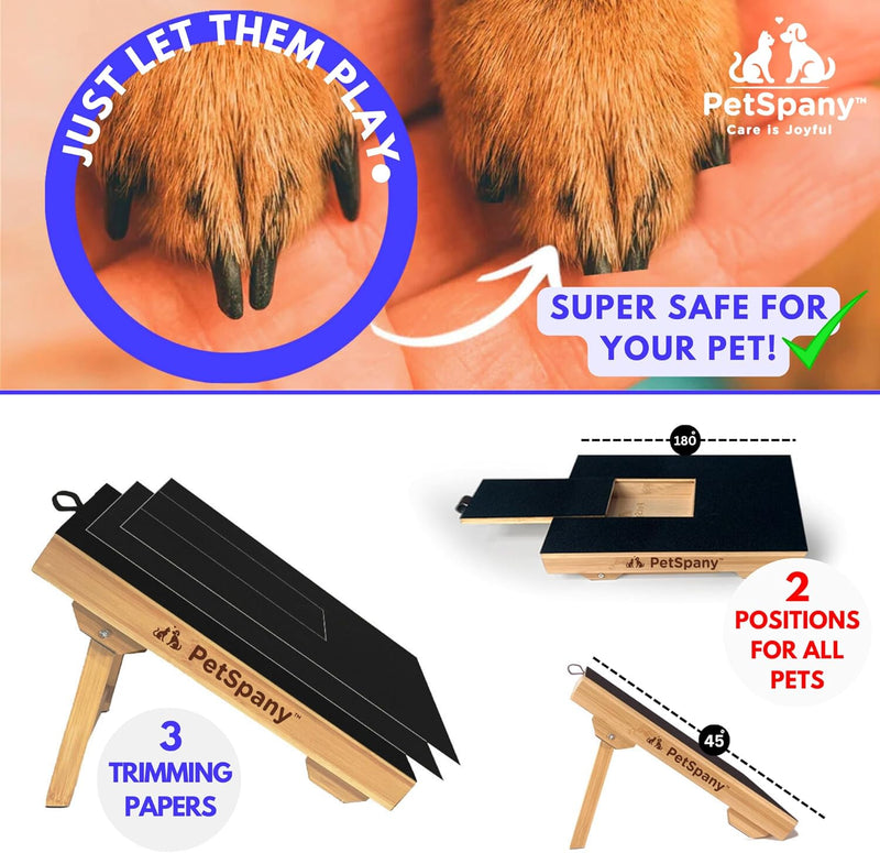 PETSPANY DOG NAIL SCRATCH BOARD BAMBOO SCRATCH PAD FOR NAILS POLYESTER BAG - Like New