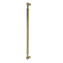 ALLIED BRASS P-3/18 18 INCH BEADED REFRIGERATOR APPLIANCE PULL, BRASS - Like New