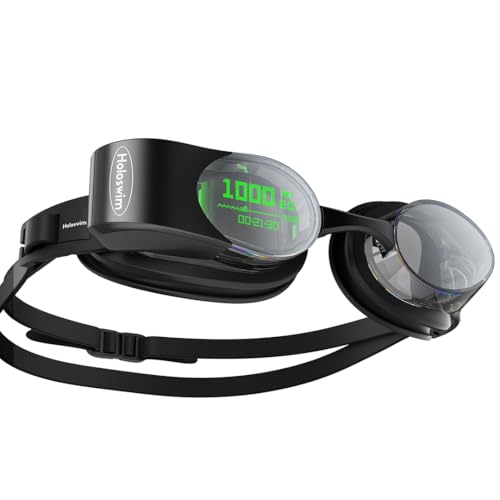 XINNIX HOLOSWIM 2 PRO SWIM GOGGLES ANTI-FOG AR DISPLAY - BLACK - Brand New