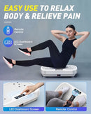 VASSON VIBRATION PLATE EXERCISE MACHINE, POWER VIBRATING SHAKE PLATFORM - WHITE - Like New