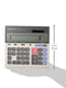 SHARP QS-2130 12-DIGIT COMMERCIAL DESKTOP CALCULATOR WITH KICKSTAND - GREY/BLACK - Like New