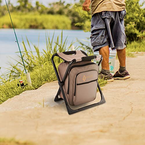 ARROWHEAD OUTDOOR MULTI-FUNCTION 3-IN-1 COMPACT CAMP CHAIR - ANTLER TAN - Like New