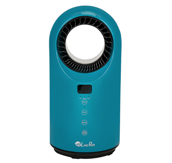 LivePure Turbine Vortex Auto-Duster Heater LP2000HTR - BLUE Like New