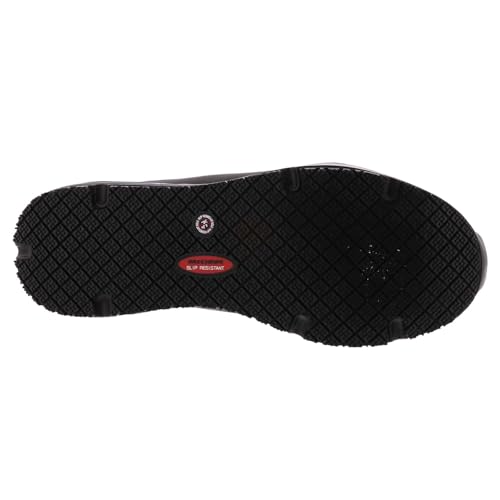 200054 Skechers Men's Work Uno SR Sutal Lace Up Skech AIR Black Size 9.5 - Like New