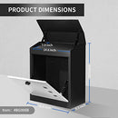 YOOCABINET LARGE MAILBOX PARCEL DELIVERY BOXES GALVANIZED STEEL BG006B - BLACK - Like New