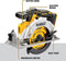 DEWALT 20V MAX* Circular Saw 6-1/2-Inch Cordless Tool Only DCS565B - Yellow - Like New