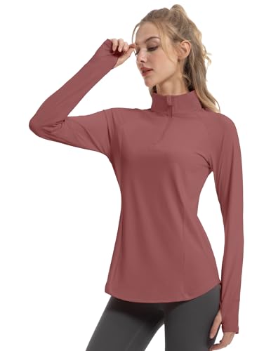 FKEEP WOMEN'S SUN SHIRTS LONG SLEEVE ATHLETIC JACKETS UPF 50+ X-SMALL BRICK RED - Brand New