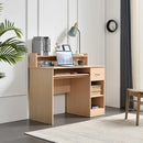 ROCKPOINT AXESS WRITING DESK FOR STUDENT WITH STORAGE - NATURAL MAPLE - Like New