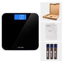 INNOTECH DIGITAL BATHROOM SCALE WITH EASY-TO-READ BACKLIT LCD - BLACK - Like New