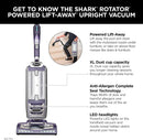 Shark Rotator Powered Lift-Away Upright Vacuum NV751 - Rose - Scratch & Dent