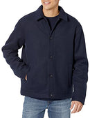 AMAZON ESSENTIALS MEN'S WOOL BLEND BOMBER JACKET - SIZE: SMALL - NAVY - Brand New