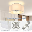 BESLOWE 4-LIGHT SEMI FLUSH MOUNT CEILING LIGHT MODERN CLOSE TO CEILING WHITE - Like New