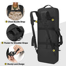 DSLEAF 28” DOUBLE SOFT RIFLE CASE PADDED BACKPACK FOR HUNTING DF02101 - BLACK - Like New