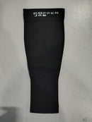 COPPER JOE CALF COMPRESSION SLEEVES,COPPER INFUSED - SIZE: MEN M WOMEN M - BLACK - Like New