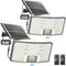 TOBUSA Solar LED Solar Flood Lights Motion Sensor, 2 Pack - Like New