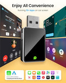 POPSDONE MINI WIRELESS CARPLAY ADAPTER ONE CLICK MULTI DEVICE SWITCHING - BLACK - Like New