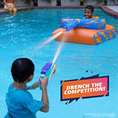 NERF Super Soaker Megaforce Battle Tank Ride-On Inflatable Pool Float SOAK-7252 - Like New