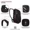 SwissGear 3598 Backpack Narrow Daypack, Black Ballistic, 18-Inch - Brand New