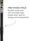 SKLZ Hit-A-Way Baseball Training-Station Swing Trainer Stand 125749795 - BLACK - Like New