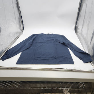 ACTION THREAD APARREL LIGHTWEIGHT LONG SLEEVE TEE SWEATER - SIZE: MEN M - NAVY - Brand New