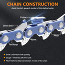 NEOTEC 10" Chainsaw Chain 3/8" LP Pitch .050" Gauge 40 Drive - S40 (3 Count) - Brand New