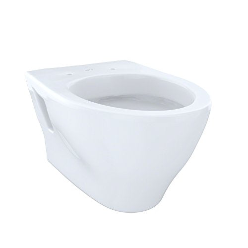 TOTO CT418F01 COTTON AQUIA VITREOUS CHINA 0.8/1.6 GALLONS ELONGATED WALL MOUNT - Like New