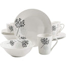 GIBSON HOME NETHERWOOD ROUND DINNERWARE 12PC SET FOR 4 101769.12RM - WHITE - Like New
