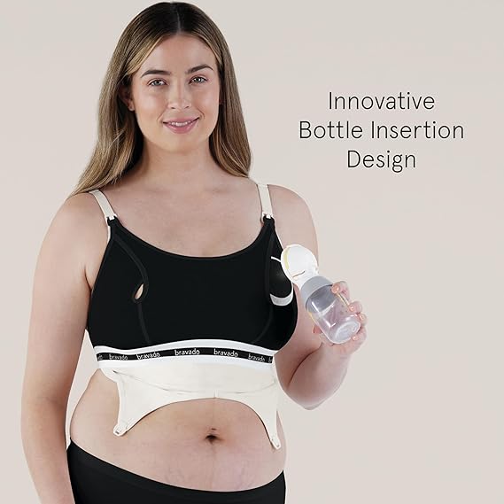 BRAVADO DESIGNS BASICS BY BRAVADO HANDS FREE PUMPING BRA - SMALL - BLACK - Brand New