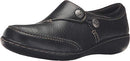 26503026 CLARKS WOMENS ASHLAND LANE Q SLIP ON LOAFER BLACK SIZE 8.5 X-WIDE - Like New