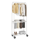 Simple Trend Garment Rack 2-Tier Rack White ST58017-W - White - Like New