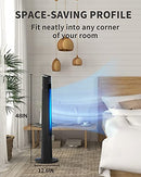 VEOHAUT Tower Fan 48'' Oscillating Fan with Remote - Black - Brand New