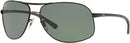 Ray-Ban RB3387 Aviator Sunglasses RB3387 - Black - Like New