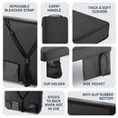 ALPCOUR PORTABLE EXTRA THICK STADIUM SEAT CUSHION APC-SSCBK - BLACK - Like New