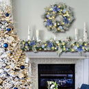 WANNA-CUL Pre-Lit 24 Inch Christmas Wreath 30 LED Lights - Wreath Only - Like New
