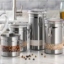 LE'RAZE AIRTIGHT FOOD STORAGE CANISTER SET GL988 - STAINLESS STEEL - Like New