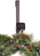 Red Co. 22” Light-Up Christmas Wreath with Pinecones Evergreens B08L5KMB3B - Brand New