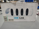 LAVIEW ONE LINK WIRELESS 1080P HD SECURITY CAMERA SYSTEM 4 RECHARGABLE CAMERAS - Like New