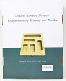 GUIOGC BAMBOO FOOD STORAGE BAG ORGANIZER HOLDER DISPENSER ZIPLOCK 15" X 12" X 3" - Like New